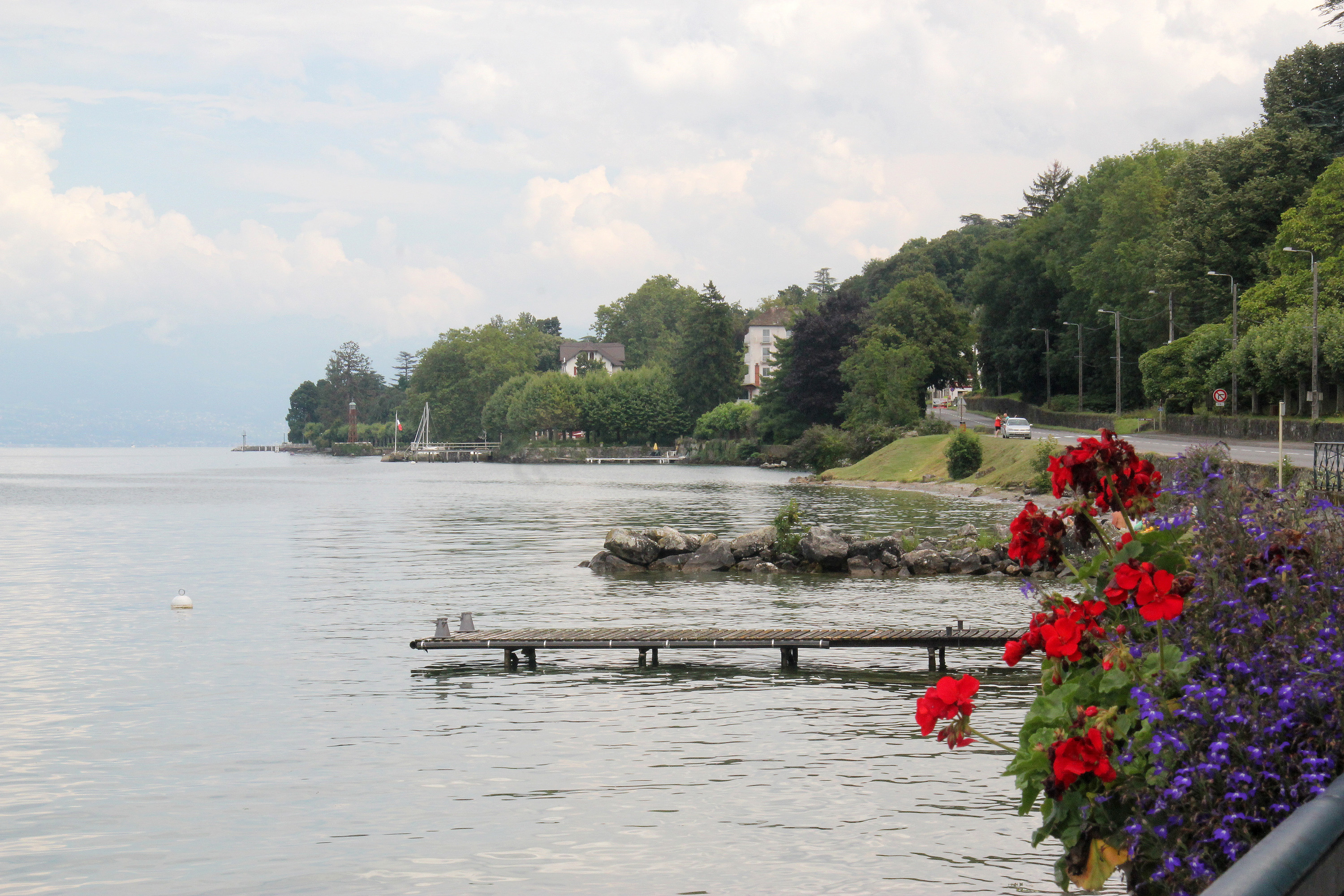 Langs bredden af Lac Leman